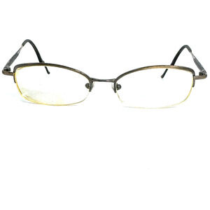 Glasses KATA INDIGO OLV Gold Bronze Olive half Rim Frames Eyeglasses H16175